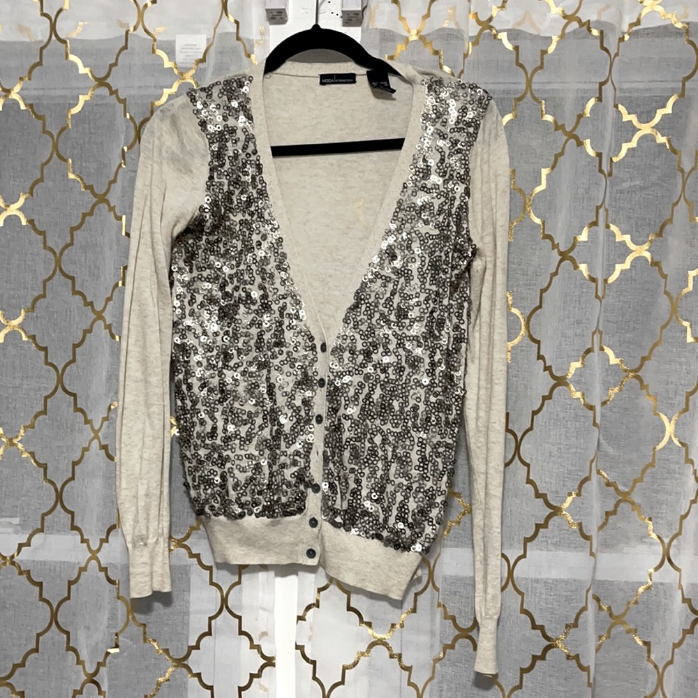 Sequin cardigan